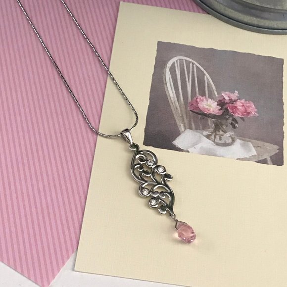 Cookie Lee Jewelry - Cookie Lee Necklace | Silver Filigree Pendant